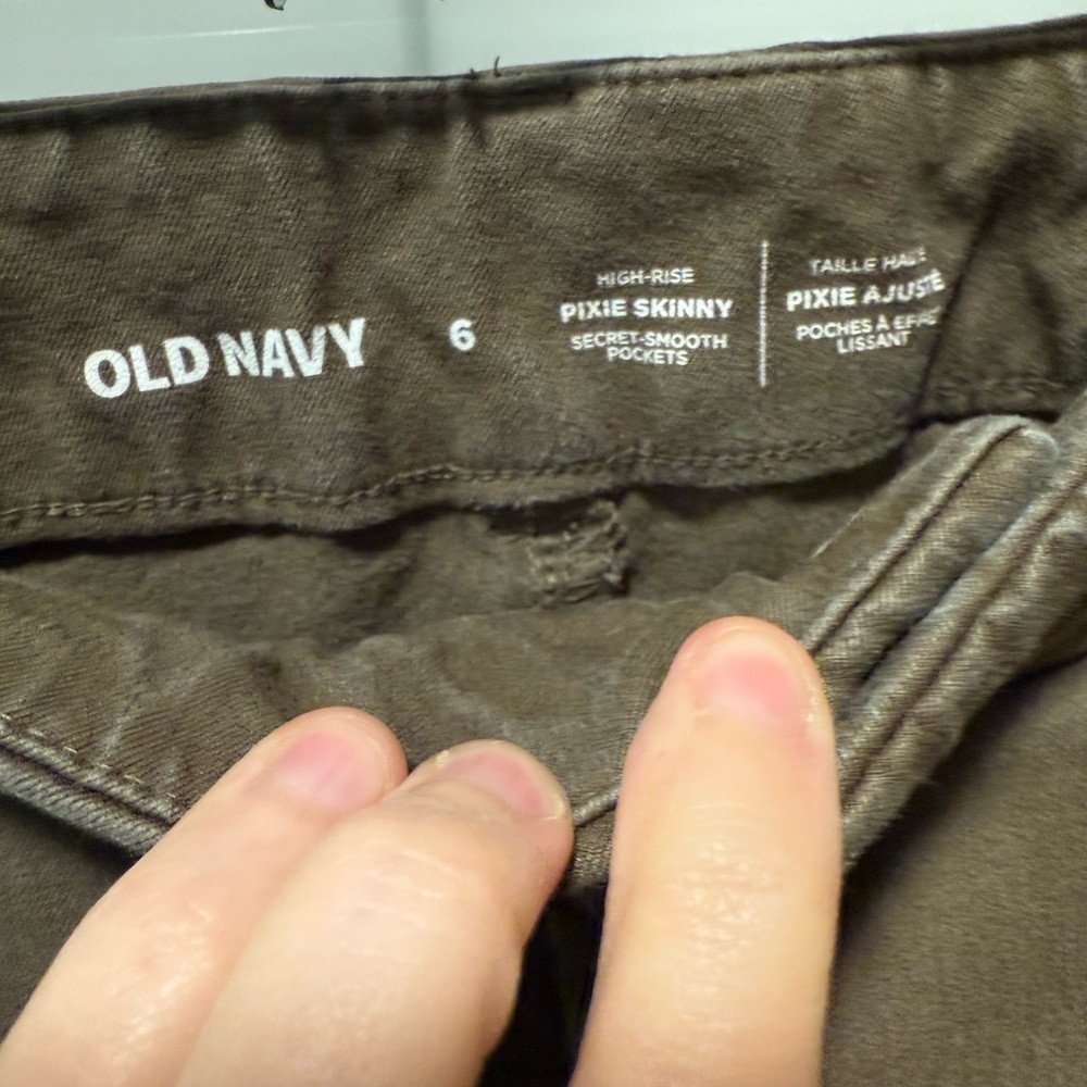 Old Navy Pixie Skinny Brown Pants - Picture 4 of 6